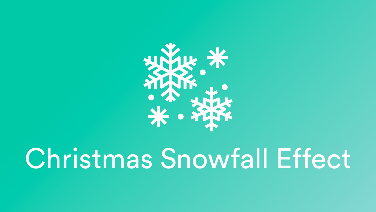 RT: Christmas Snowfall Effects Screenshot