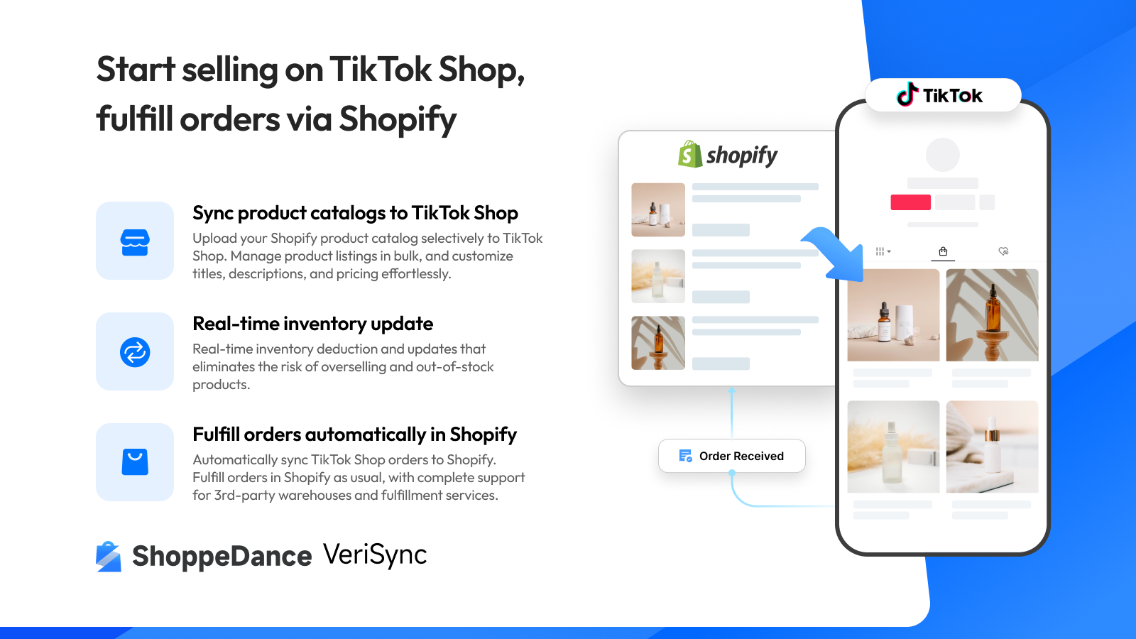 Start selling on TikTok Shop, fulfill orders via Shopify