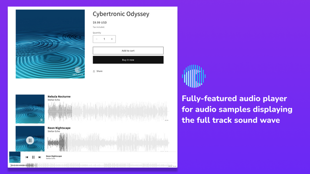Fully-featured audio player