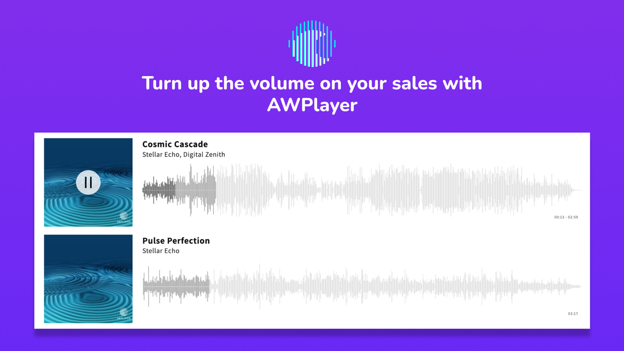 Turn up the volume on your sales with AWPlayer