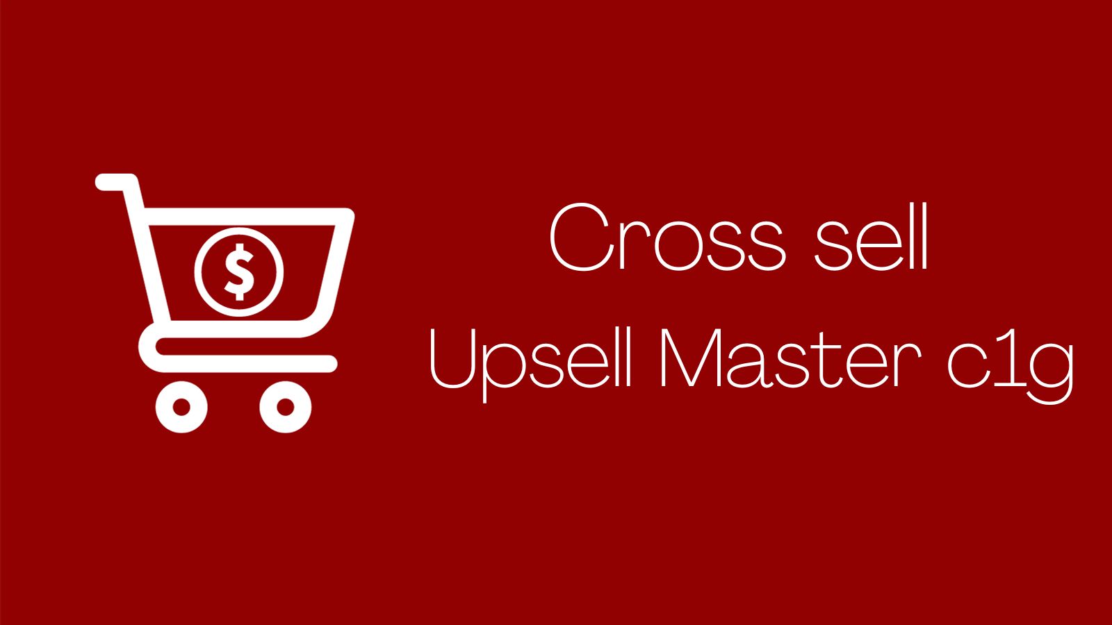 Cross sell upsell master c1g Screenshot