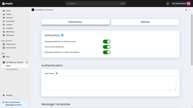 Configura la configuración de mensajes con facilidad