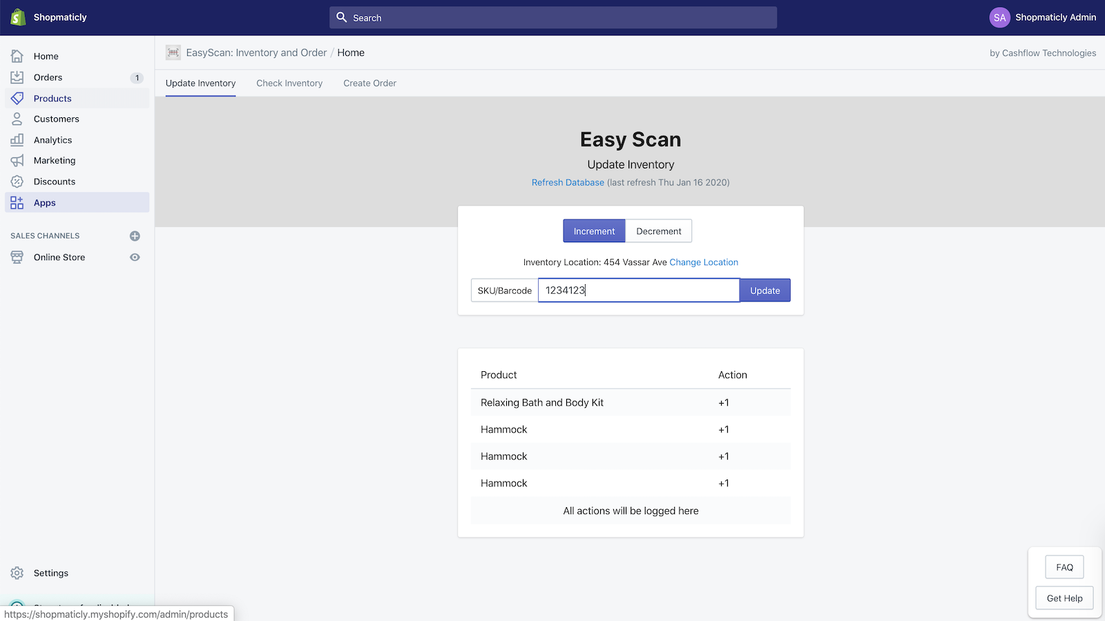 Order & Warehouse Management with EasyScan: SKU and Barcode