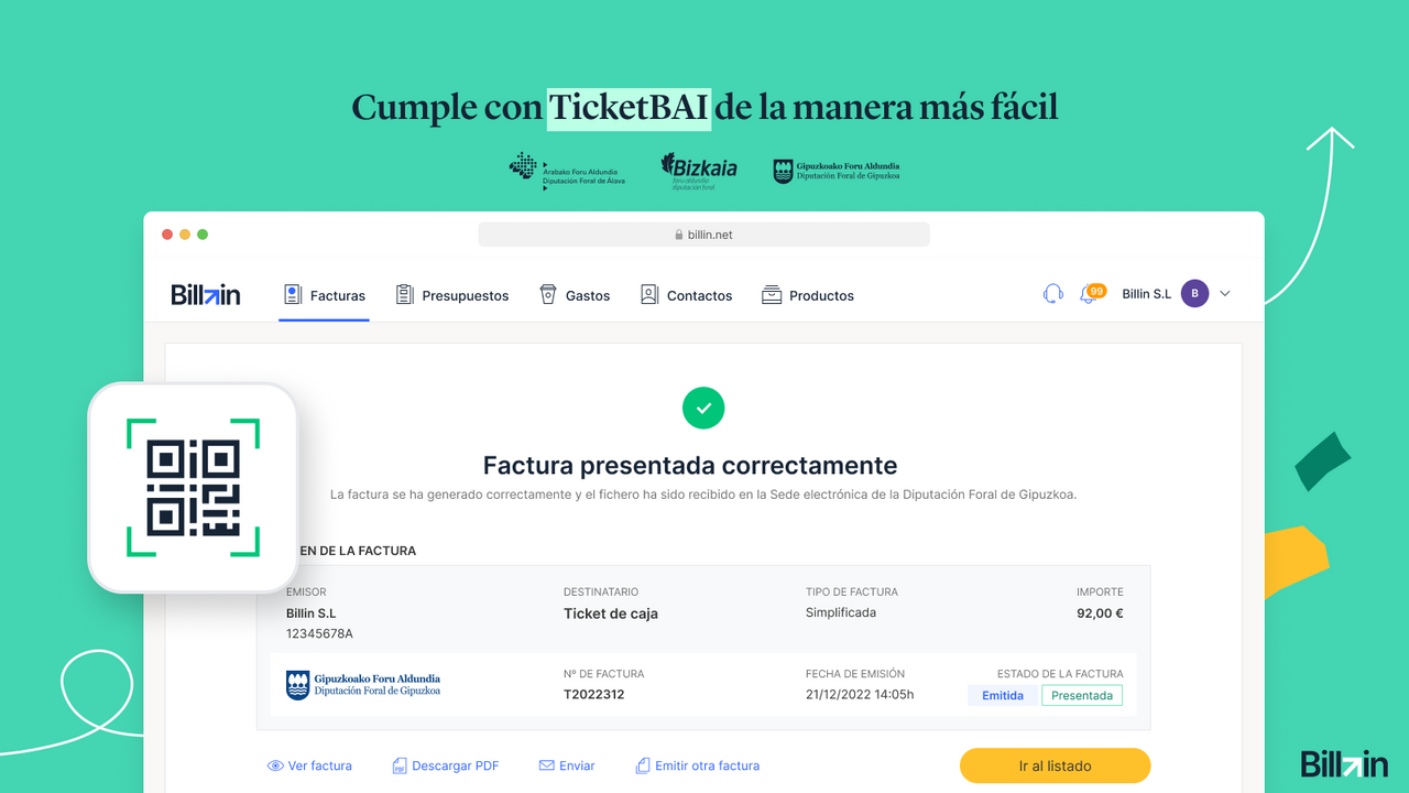 Cumple con TicketBAI de la manera más fácil