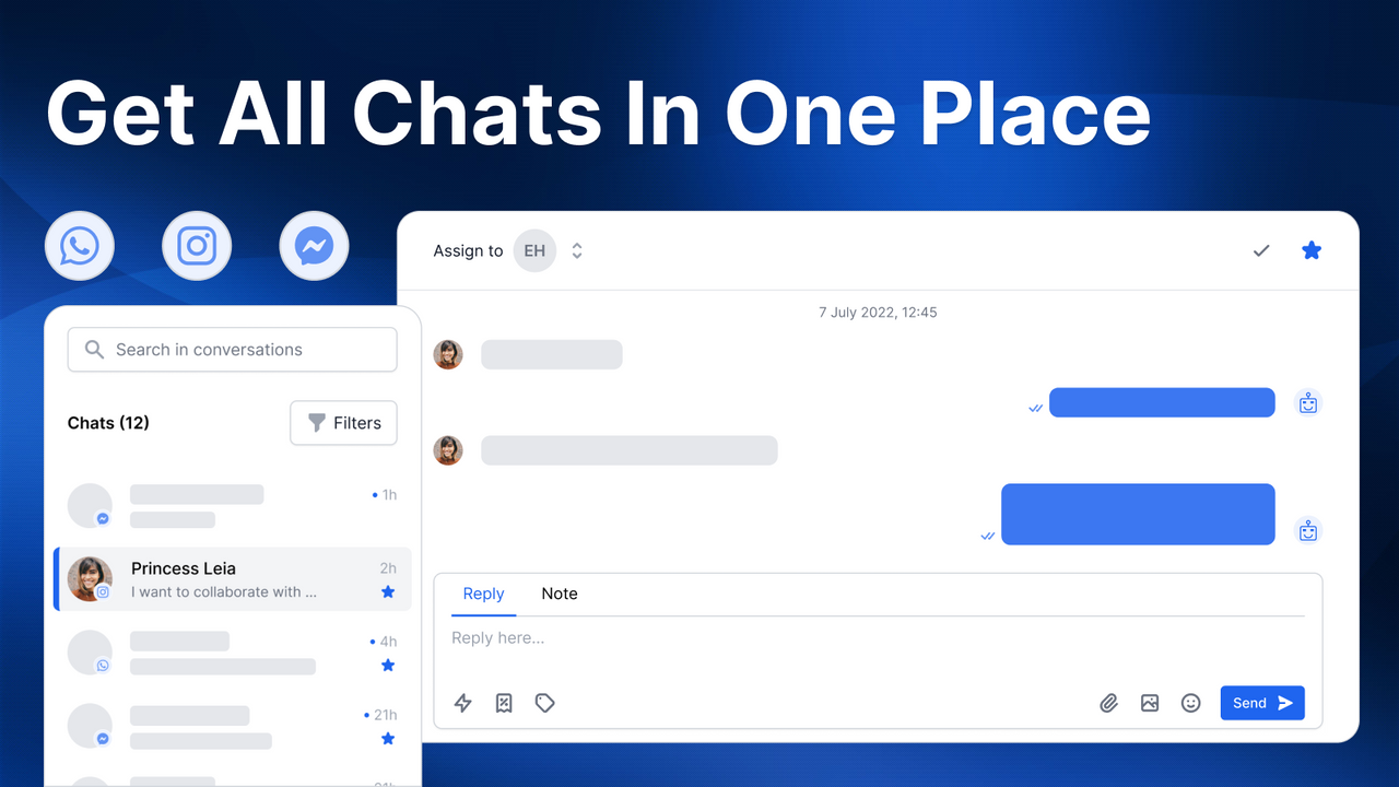 eCommerce-focused Inbox For WhatsApp, Instagram & Facebook