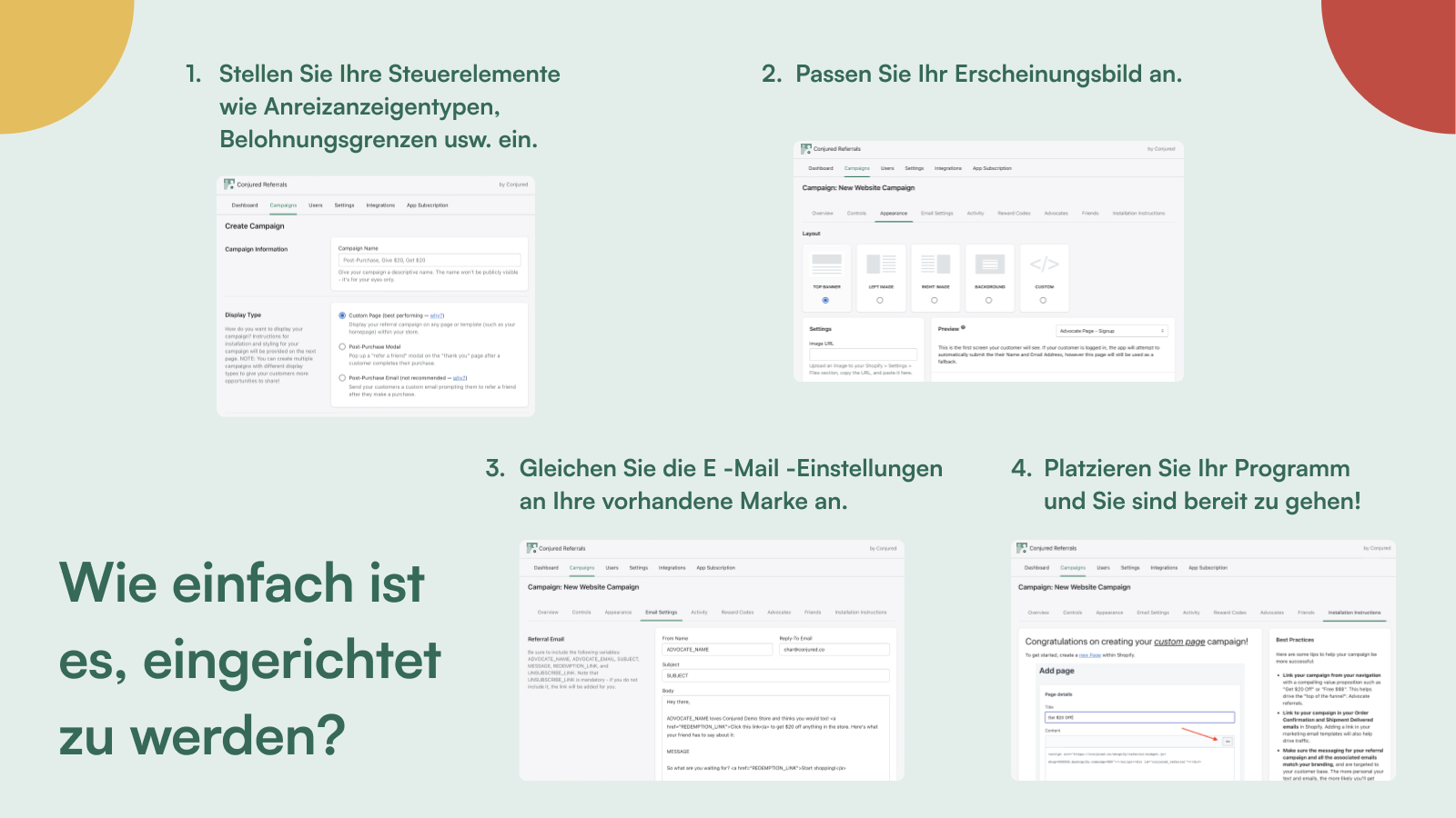 Erfolg verfolgen, Kampagnen im Analytics Dashboard optimieren.