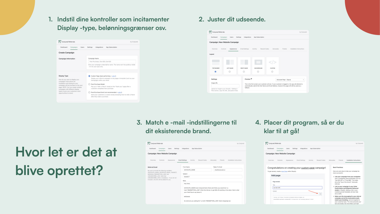 Spor succes og optimer kampagner på analytics -instrumentbrættet