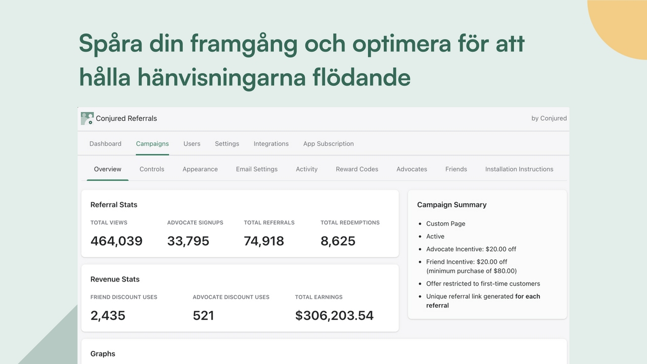 Anpassa remissprogrammet med vår stil