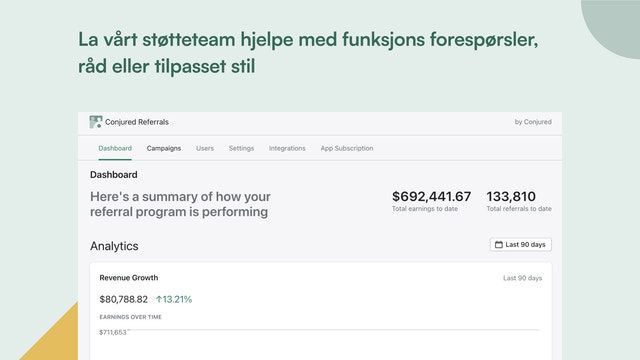 Supportteamet er alltid klar til å hjelpe med funksjonsønsker.