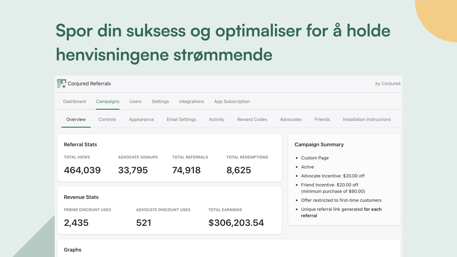 Tilpass henvisning programmet med vår stil.