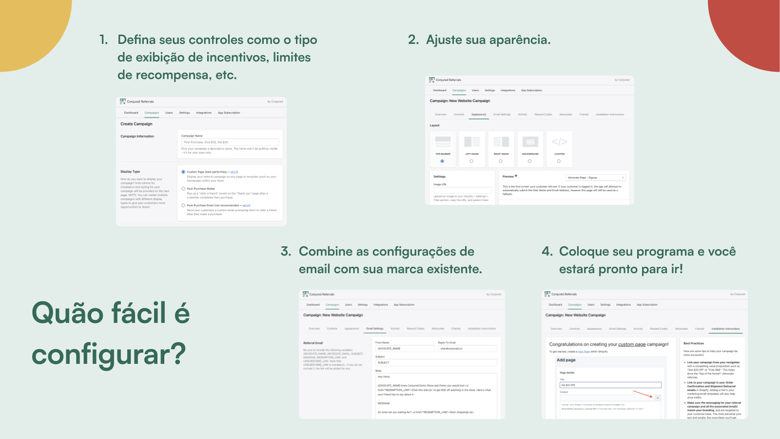 Acompanhe o sucesso e otimize campanhas no painel do Analytics