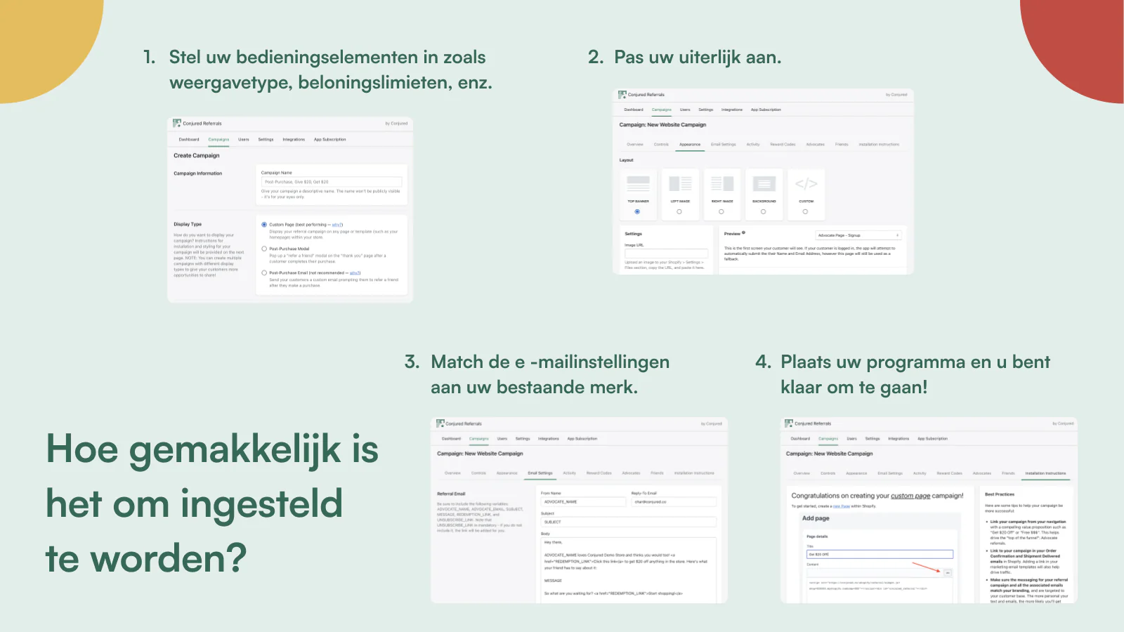 Stap-voor-stap verwijzingsprogramma opzetten