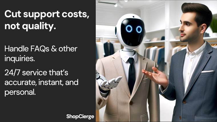 ShopCierge — AI Sales Chatbot Screenshot