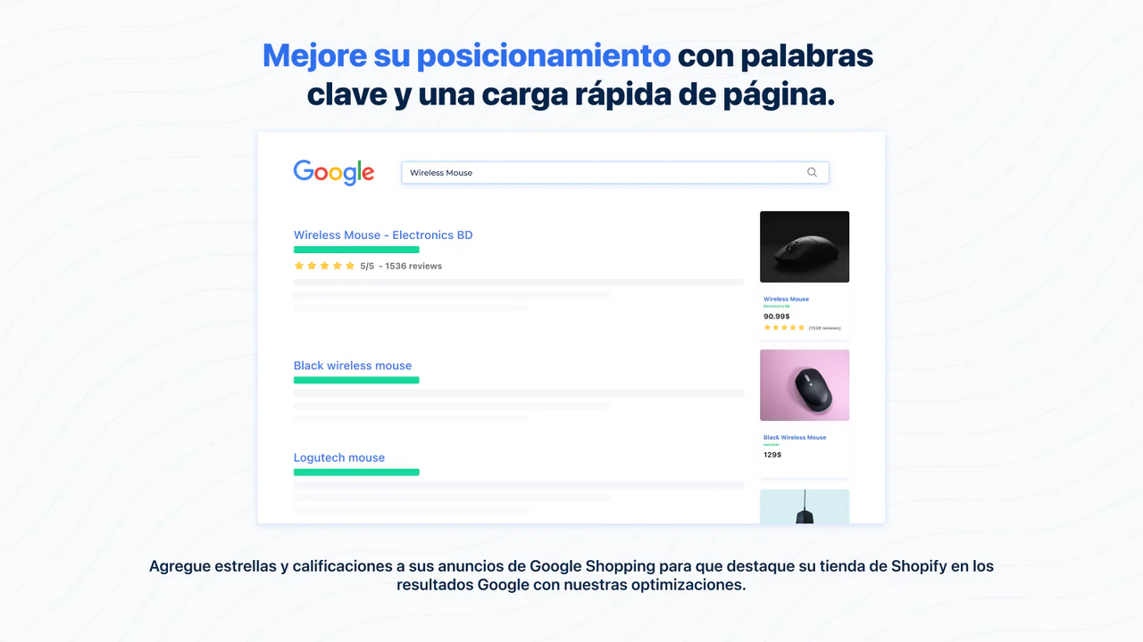 reseñas de google, informacion de contacto, SEO optimizacion