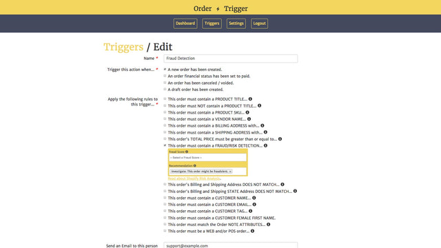 create trigger