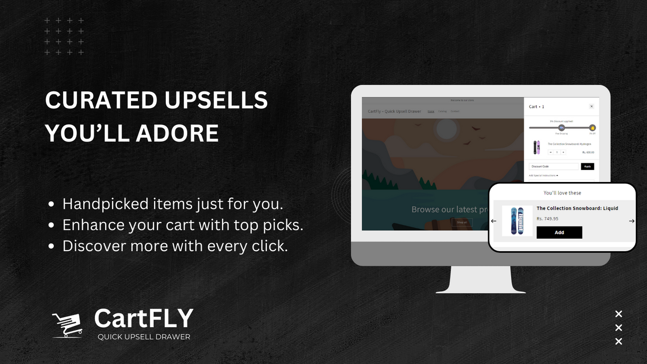 Upsell collections Screenshot