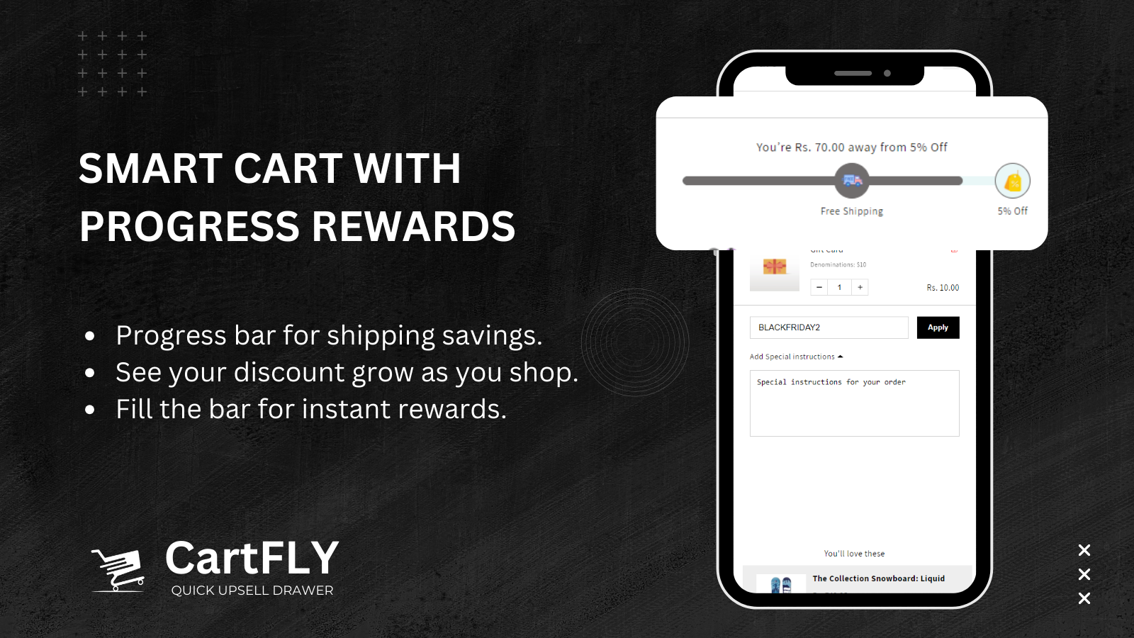 CartFly – Quick Upsell Drawer Screenshot