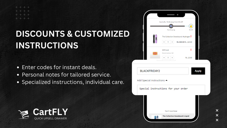 CartFly – Quick Upsell Drawer Screenshot