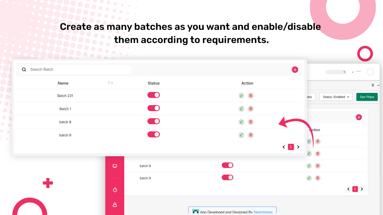 Zipcode batches management