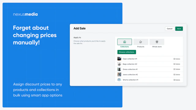 Bulk price editor. Forget about changing sale prices manually! 