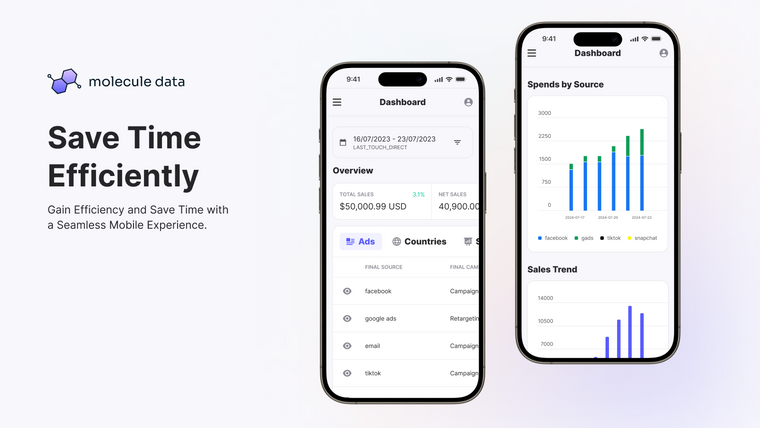 Molecule Marketing Analytics Screenshot