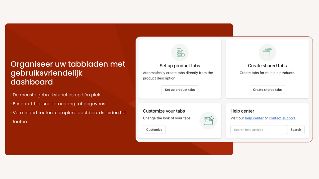 Organiseer uw tabbladen met een gebruiksvriendelijk dashboard