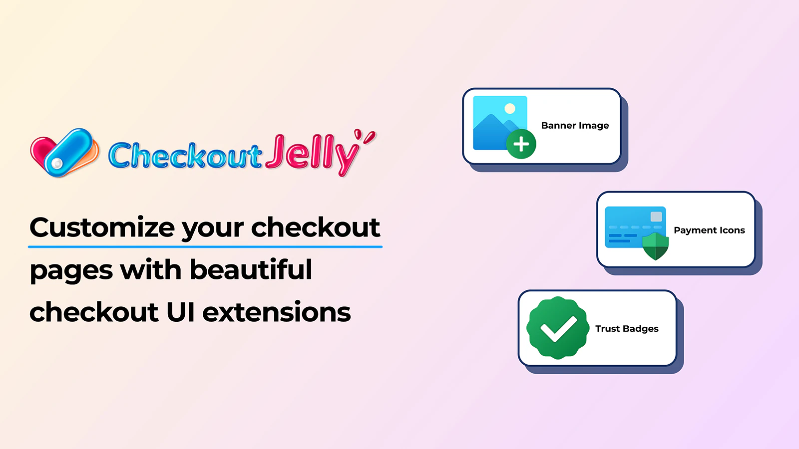 Checkout Jelly Shopify App for checkout UI-udvidelser