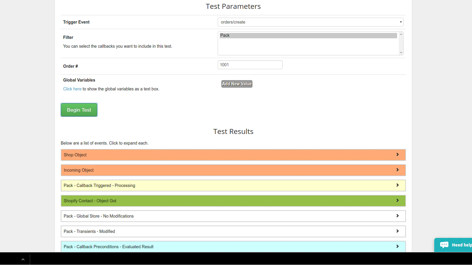 Full testing suite