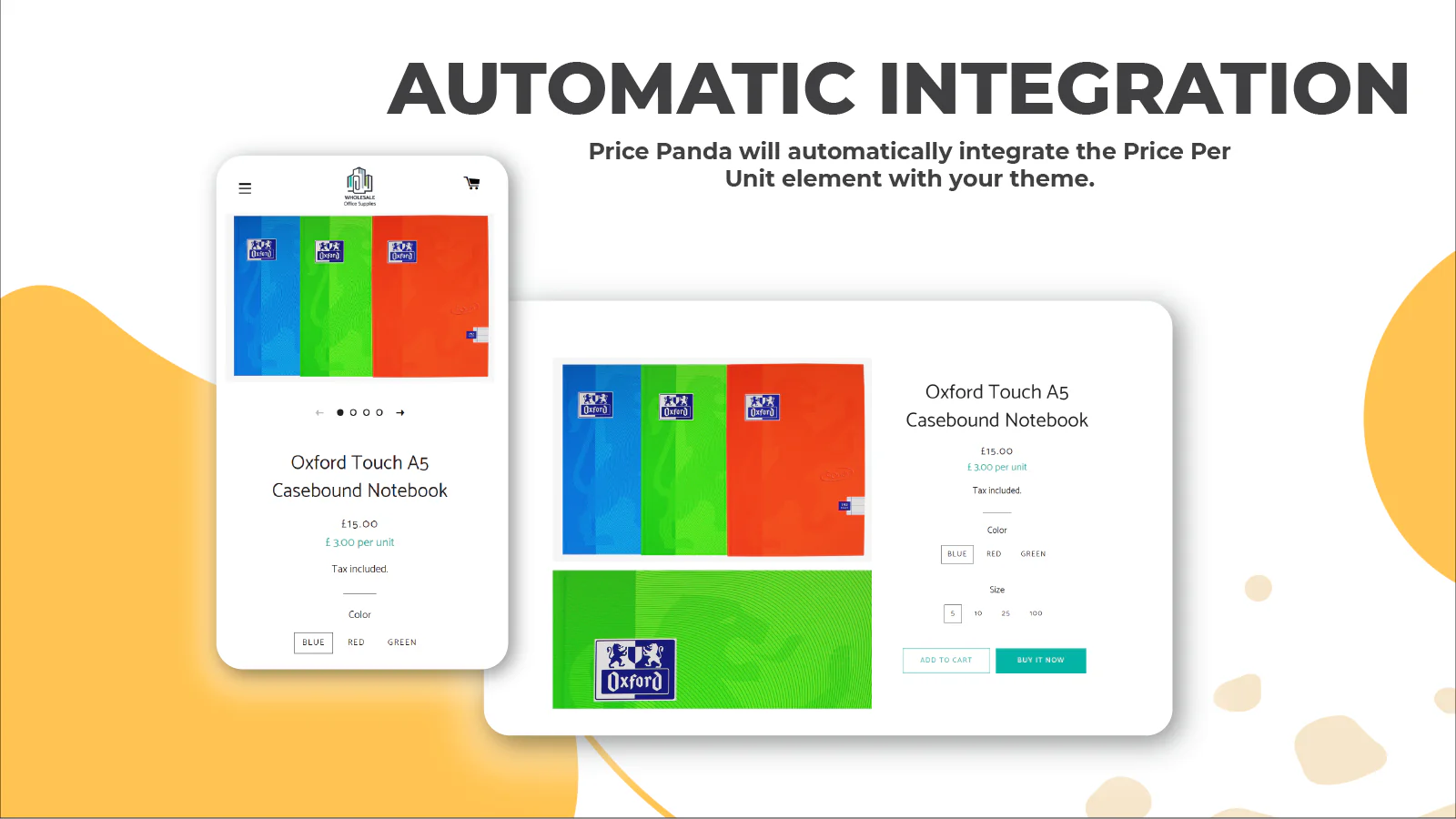 Die App integriert sich automatisch in Ihr Thema.