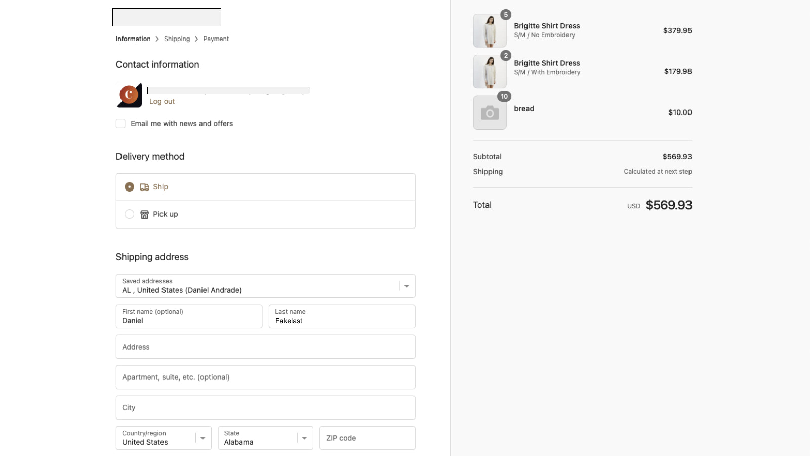 Clicking an invoice takes customers directly to checkout