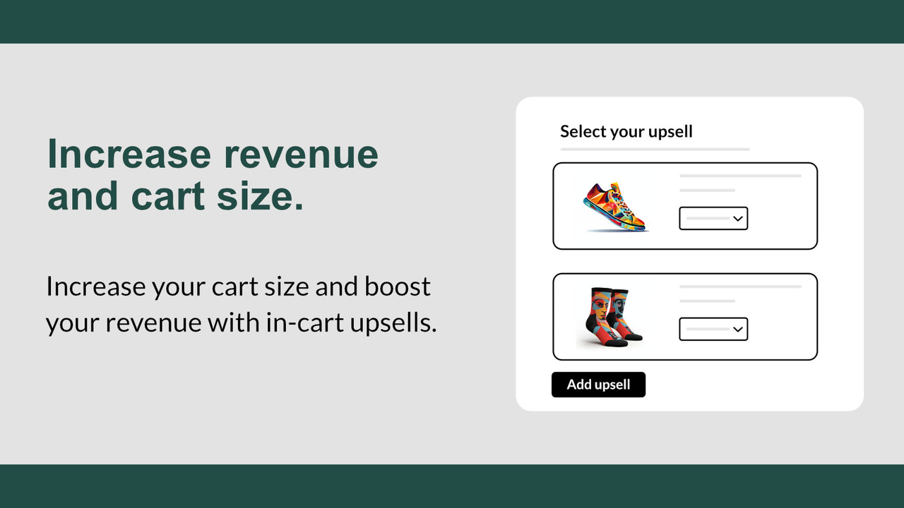 Øg din kurvstørrelse og boost din indtægt med upsells.