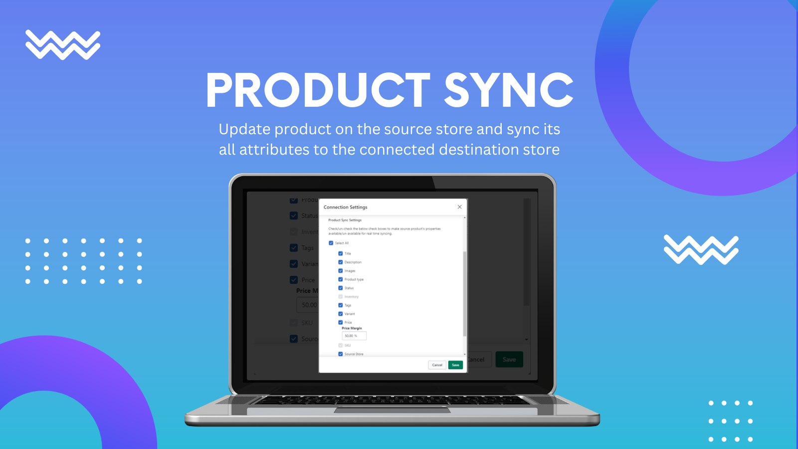 Sync product across multiple stores