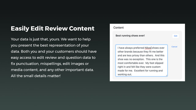 Rapid Shopify Avis sur les produits Questions Facilité d'édition du contenu
