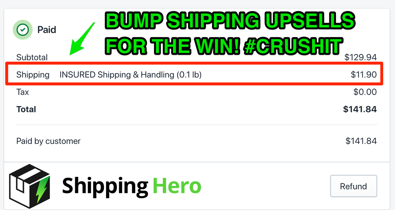 Shipping Bump Upsells