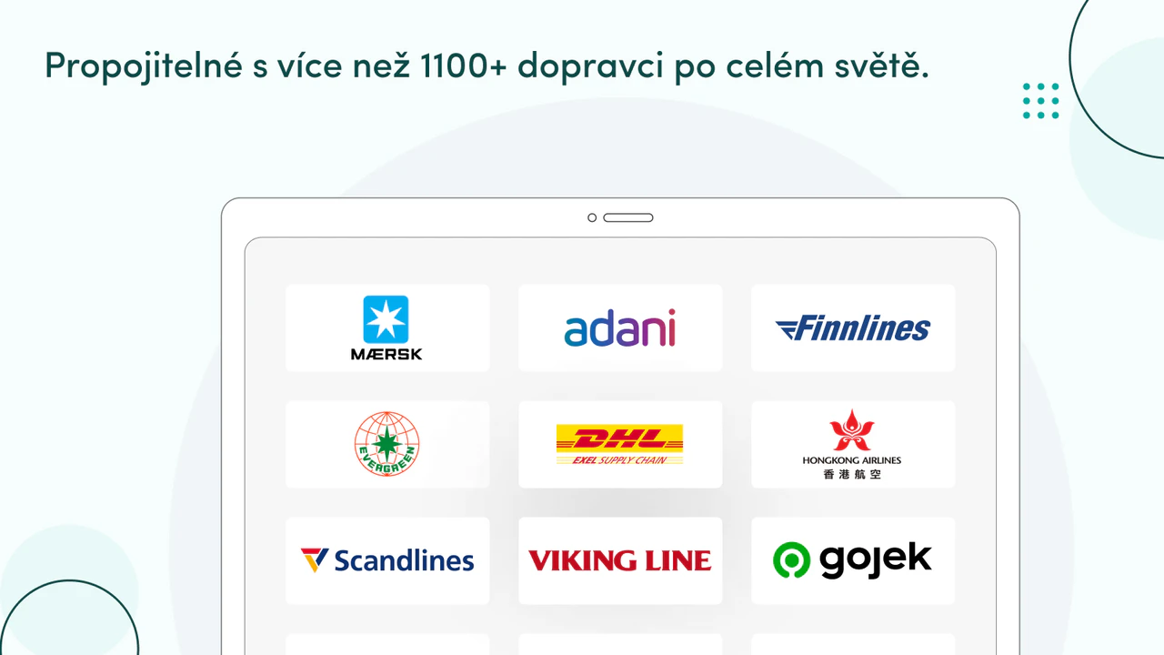 Můžete se spojit s více než 1100 dopravci po celém světě.