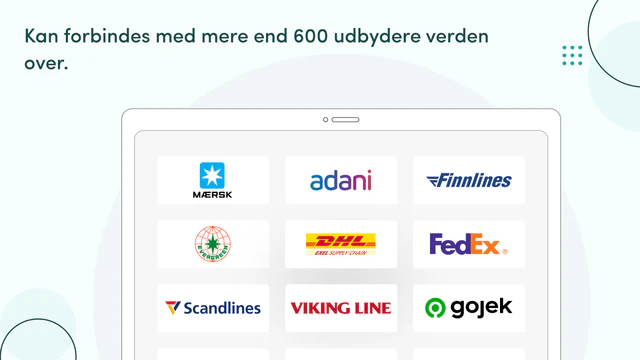 Opret forbindelse til 1100+ transportører globalt.