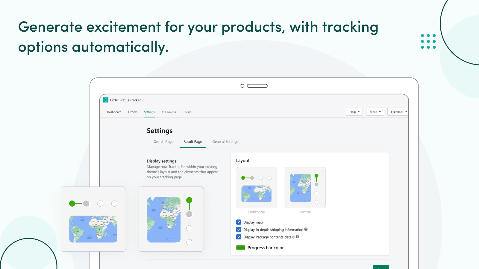 Hulk Order Status Tracker Screenshot