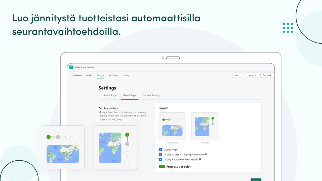 Luo mielenkiintoa automaattisten seurantavaihtoehtojen avulla.