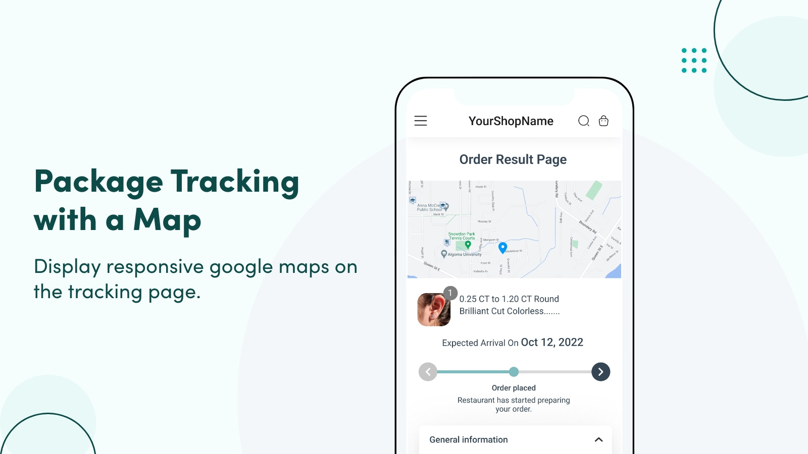 Package Tracking with Map