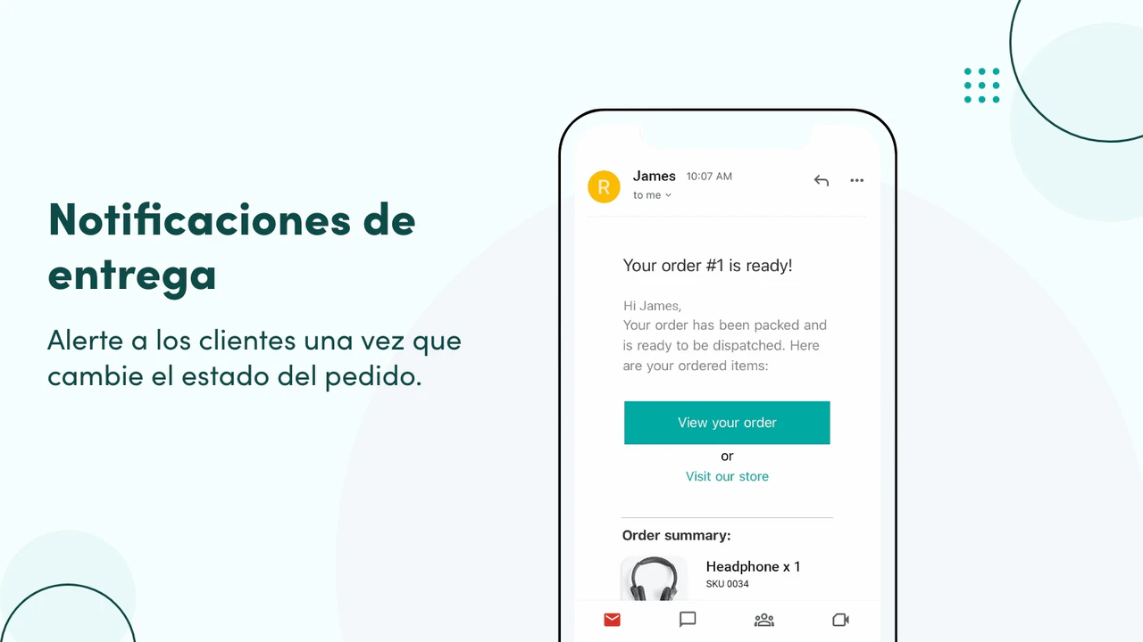 Notificaciones de entrega