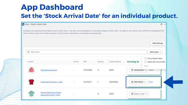 Xeon ‑ Back In Stock Date Screenshot