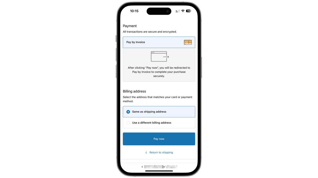 Betalingsmetode i mobil kassen