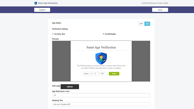 Smart Age Verification Screenshot