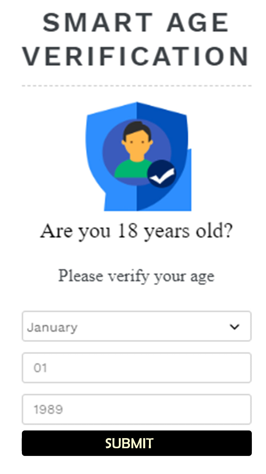 Smart Age Verification Screenshot