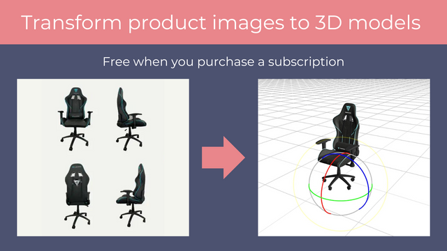 Transform images to 3D models