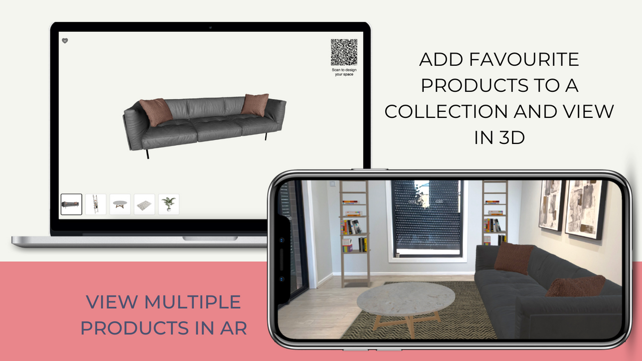 Colete e visualize vários produtos em 3D e AR