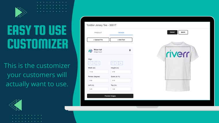 Riverr ‑ Product Customizer Screenshot