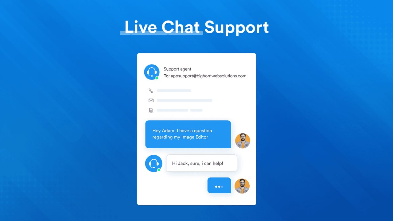 Live chat support