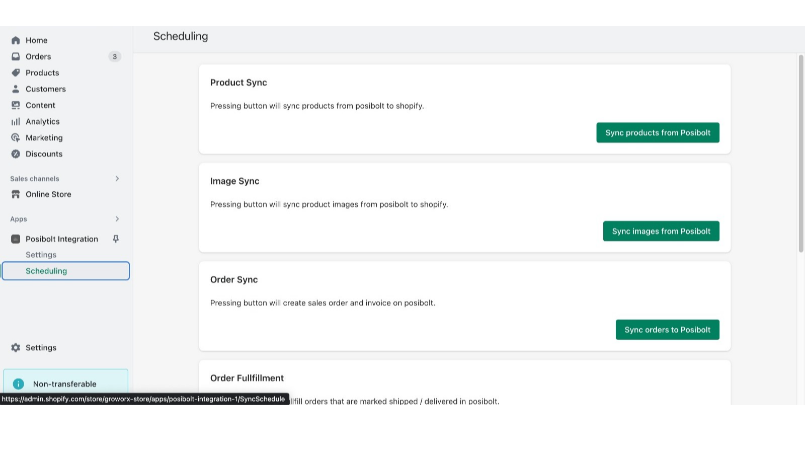 Scheduling and syncing your products using Posibolt Integration