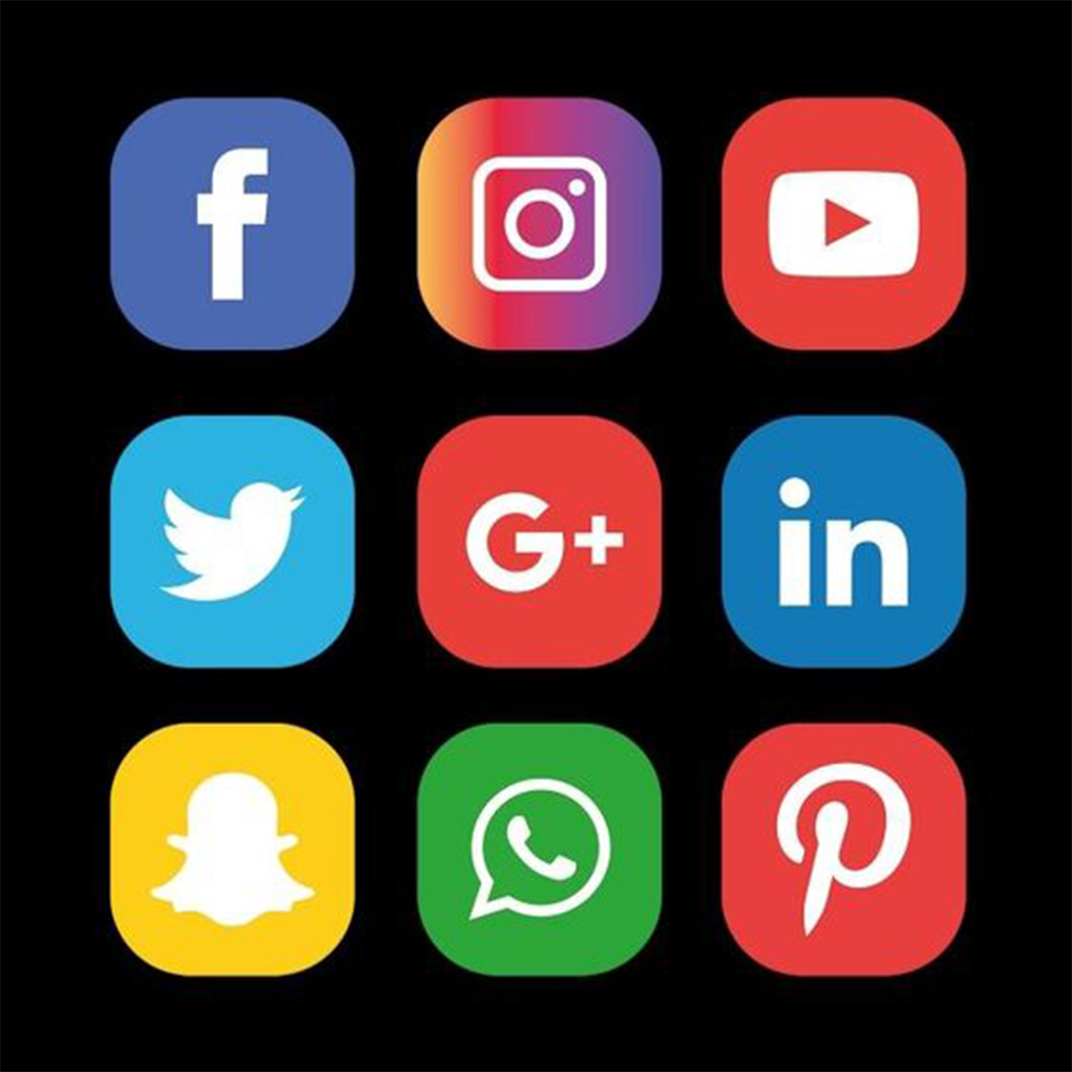Sociale media‑linkknoppen